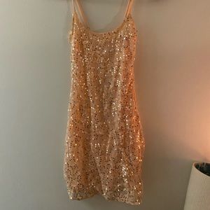 sequined pink lucy in the sky mini dress